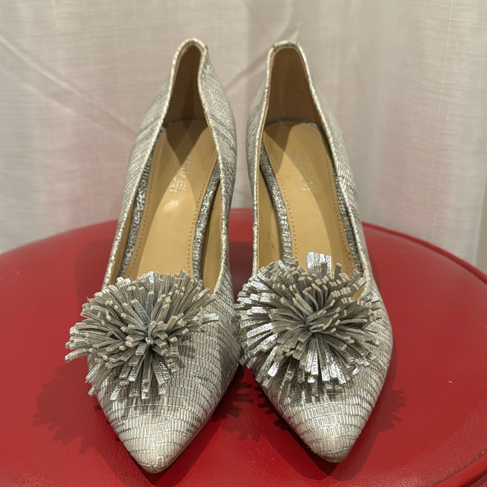 Michael Kors Silver Pumps Sz 6